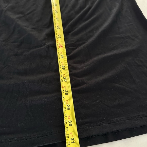 Petite Medium Ruched Black Maxi Shirt - Picture 5 of 6